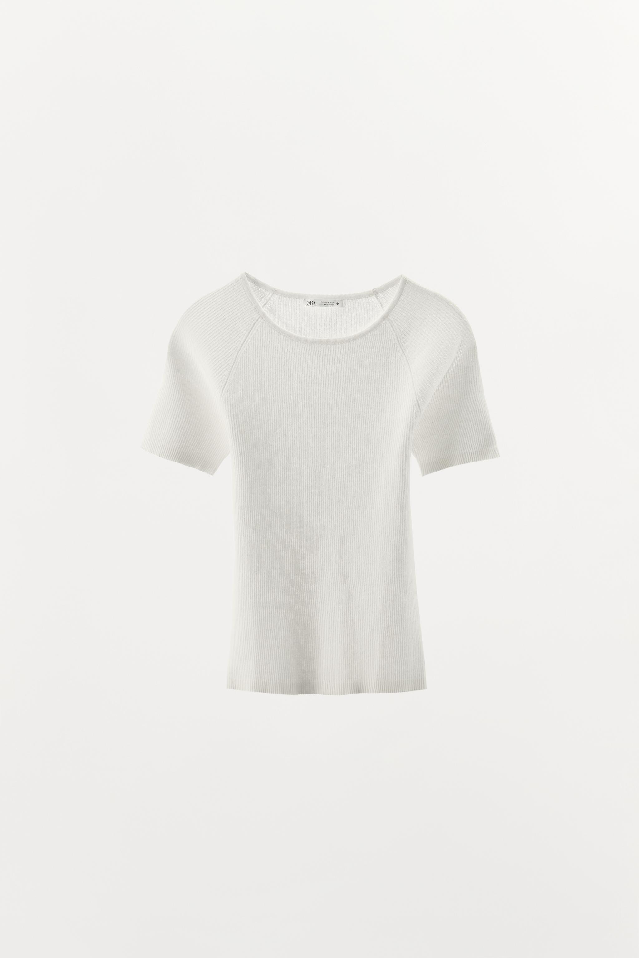 T-SHIRT BASIQUE CÔTELÉ